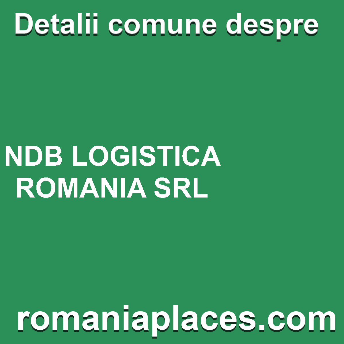 NDB LOGISTICA ROMANIA SRL