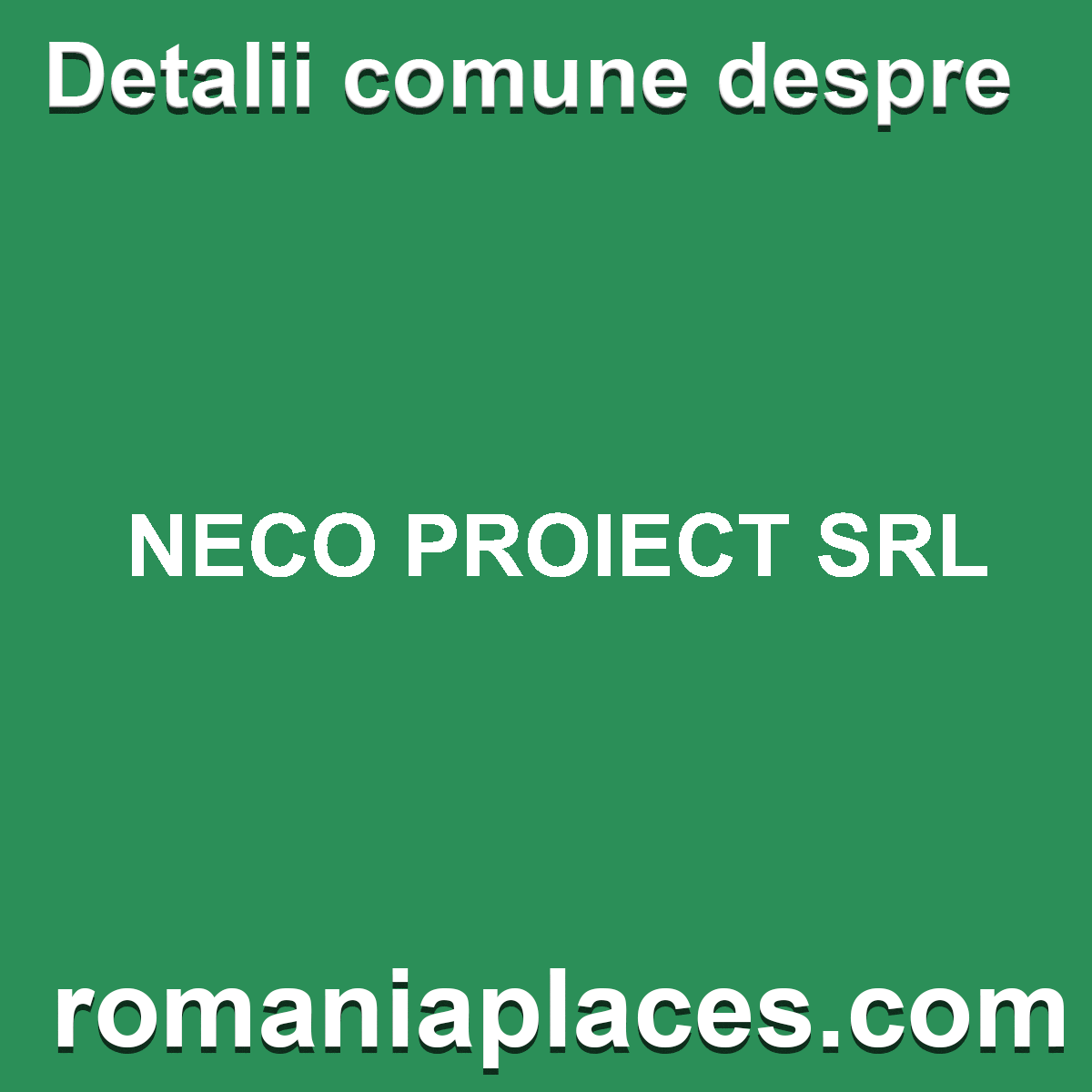 NECO PROIECT SRL