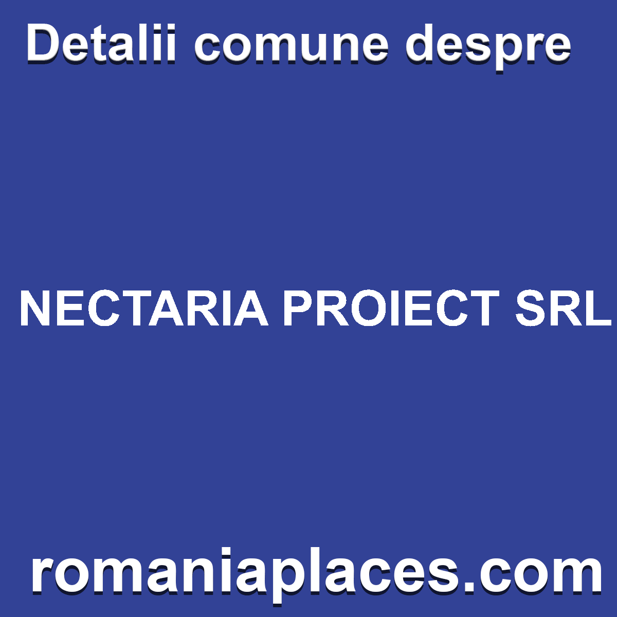 NECTARIA PROIECT SRL
