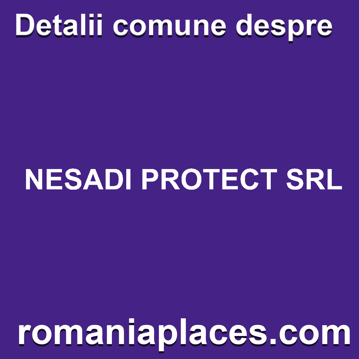 NESADI PROTECT SRL