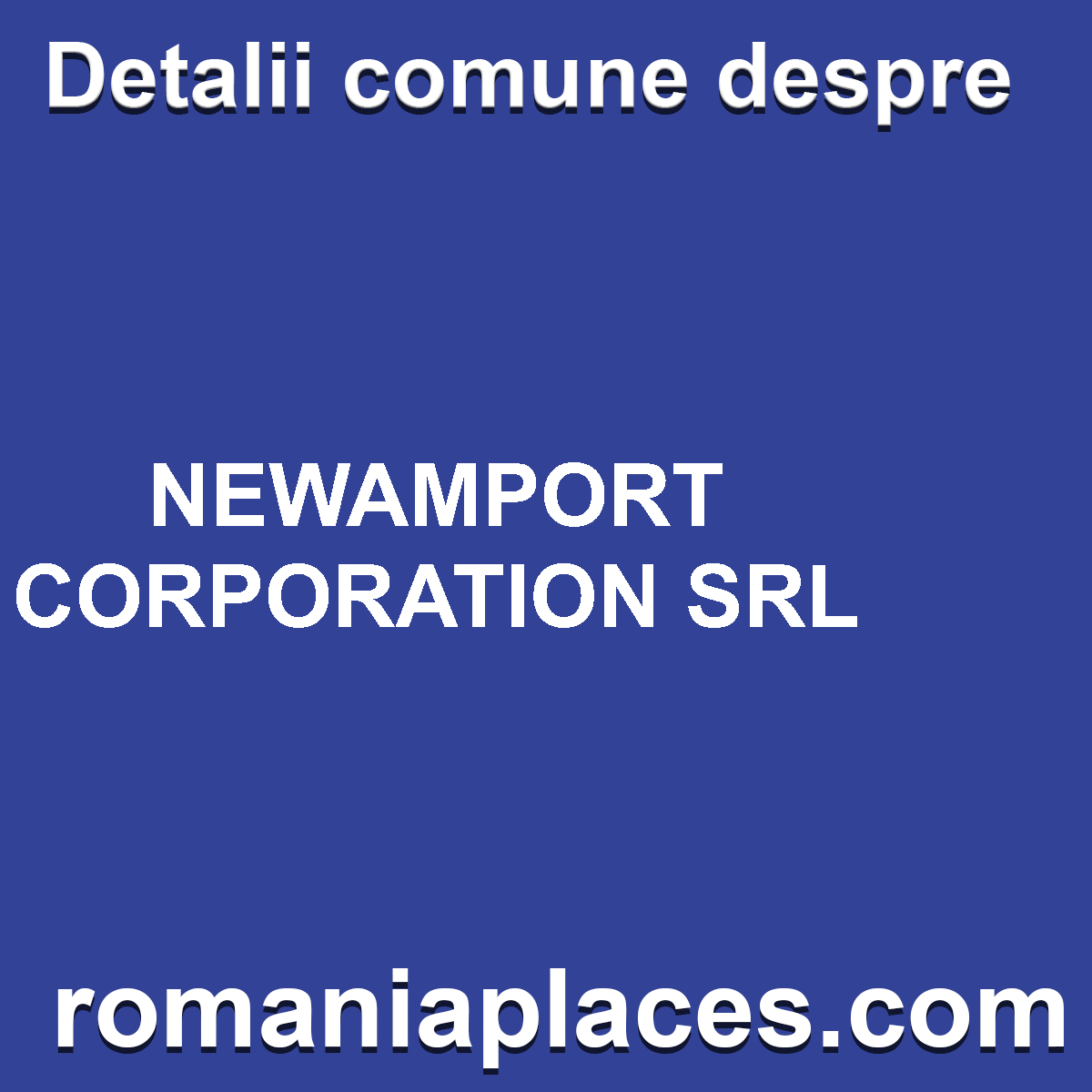 NEWAMPORT CORPORATION SRL