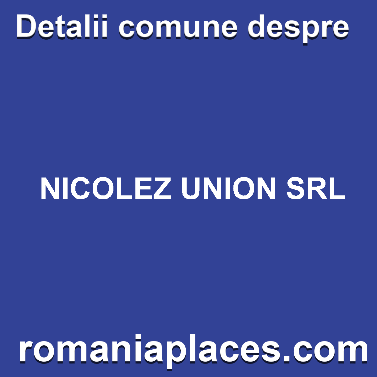 NICOLEZ UNION SRL