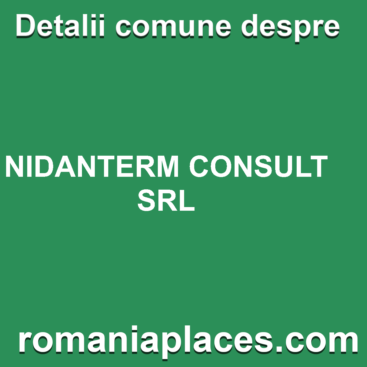 NIDANTERM CONSULT SRL