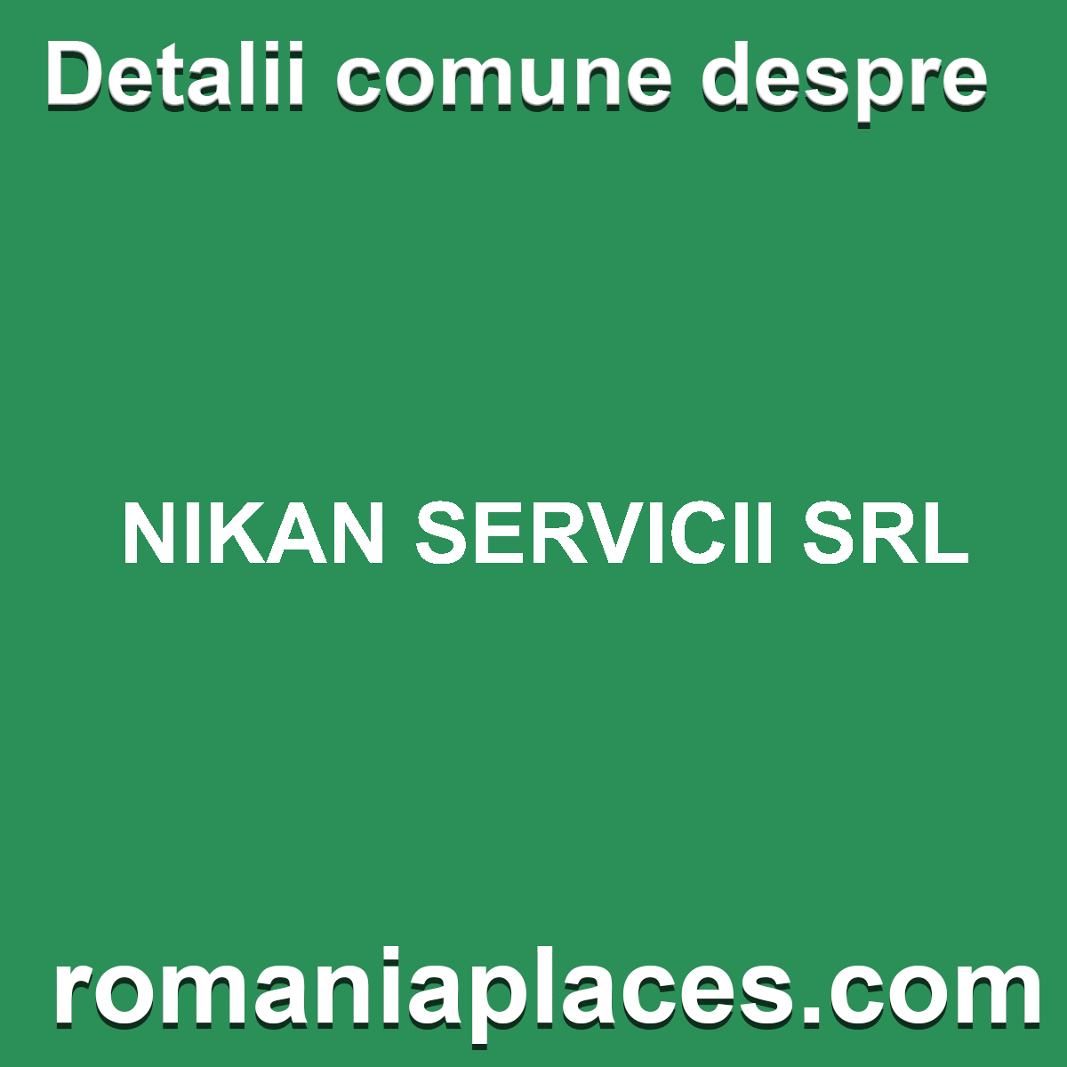 NIKAN SERVICII SRL