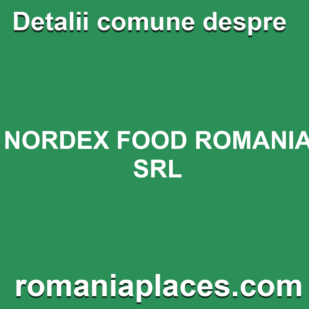 NORDEX FOOD ROMANIA SRL