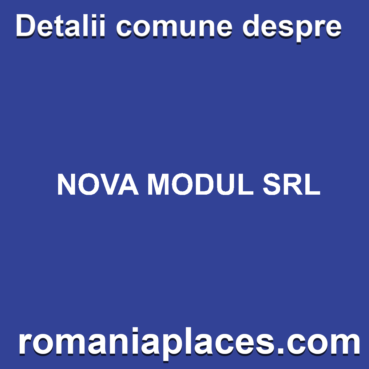 NOVA MODUL SRL