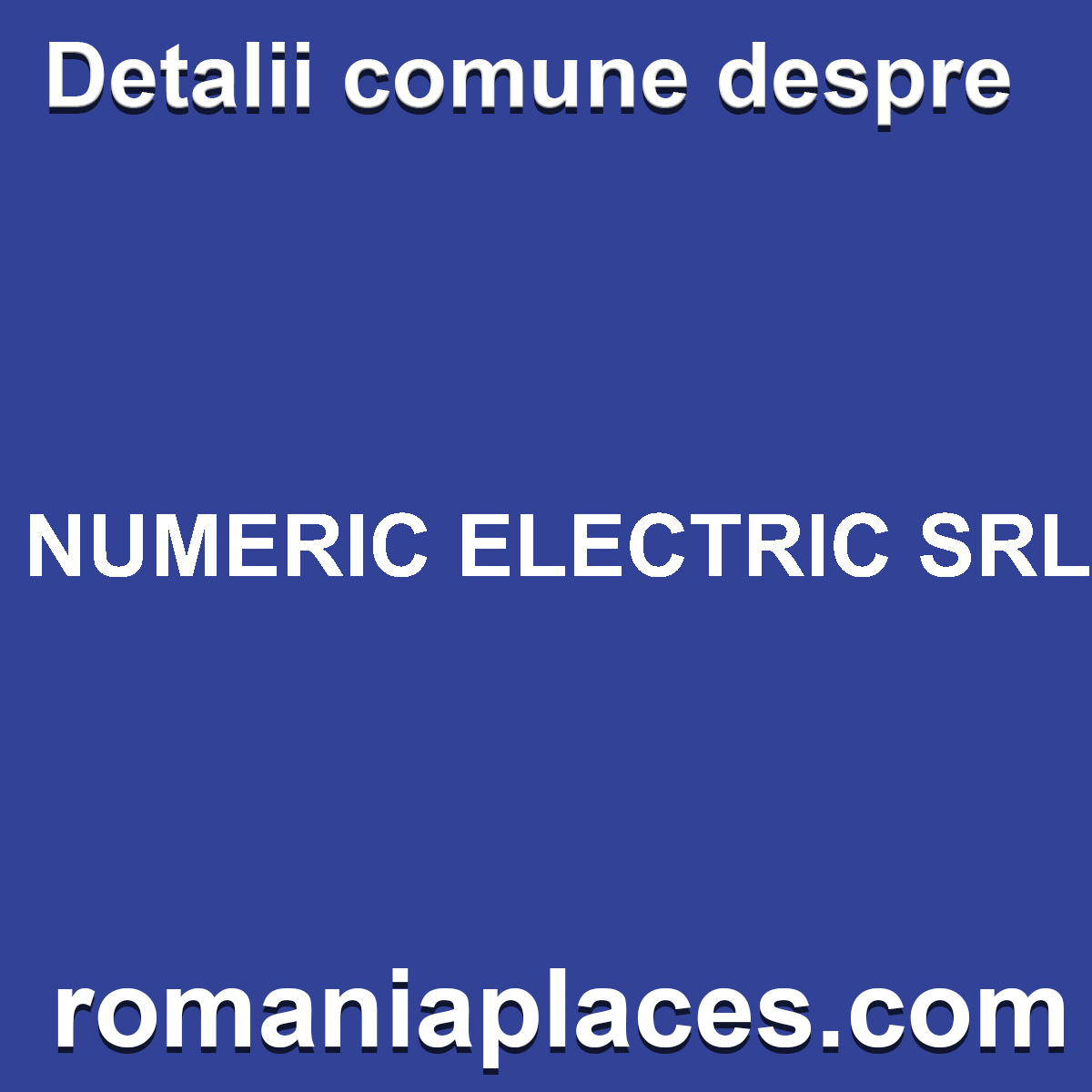 NUMERIC ELECTRIC SRL