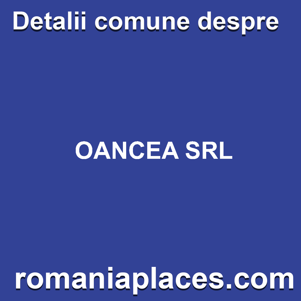 OANCEA SRL