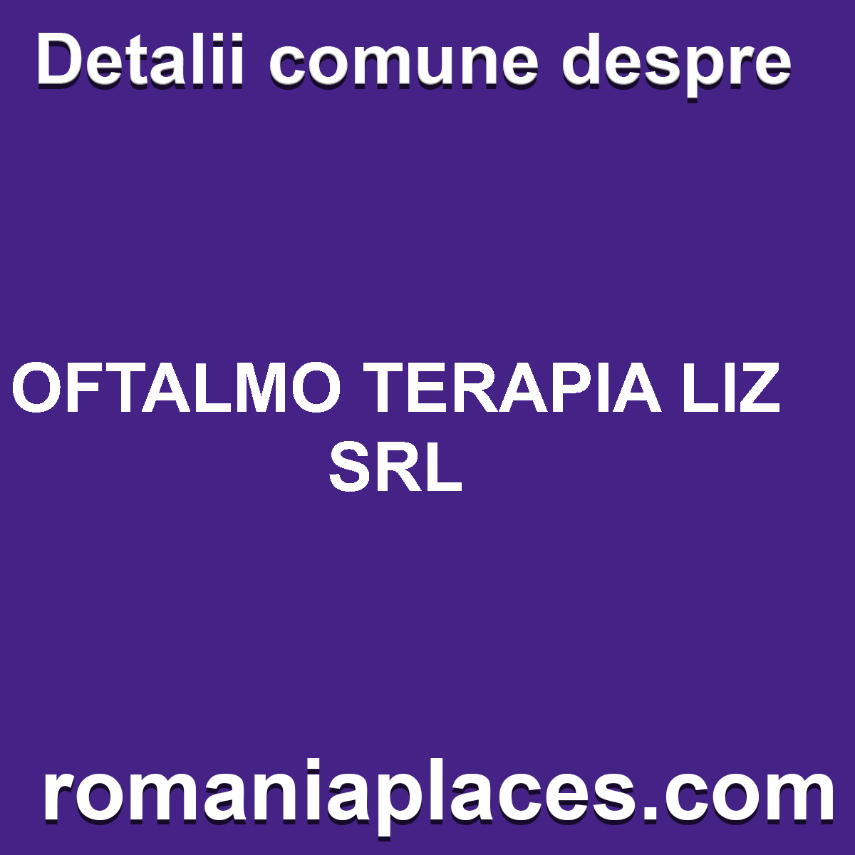 OFTALMO TERAPIA LIZ SRL