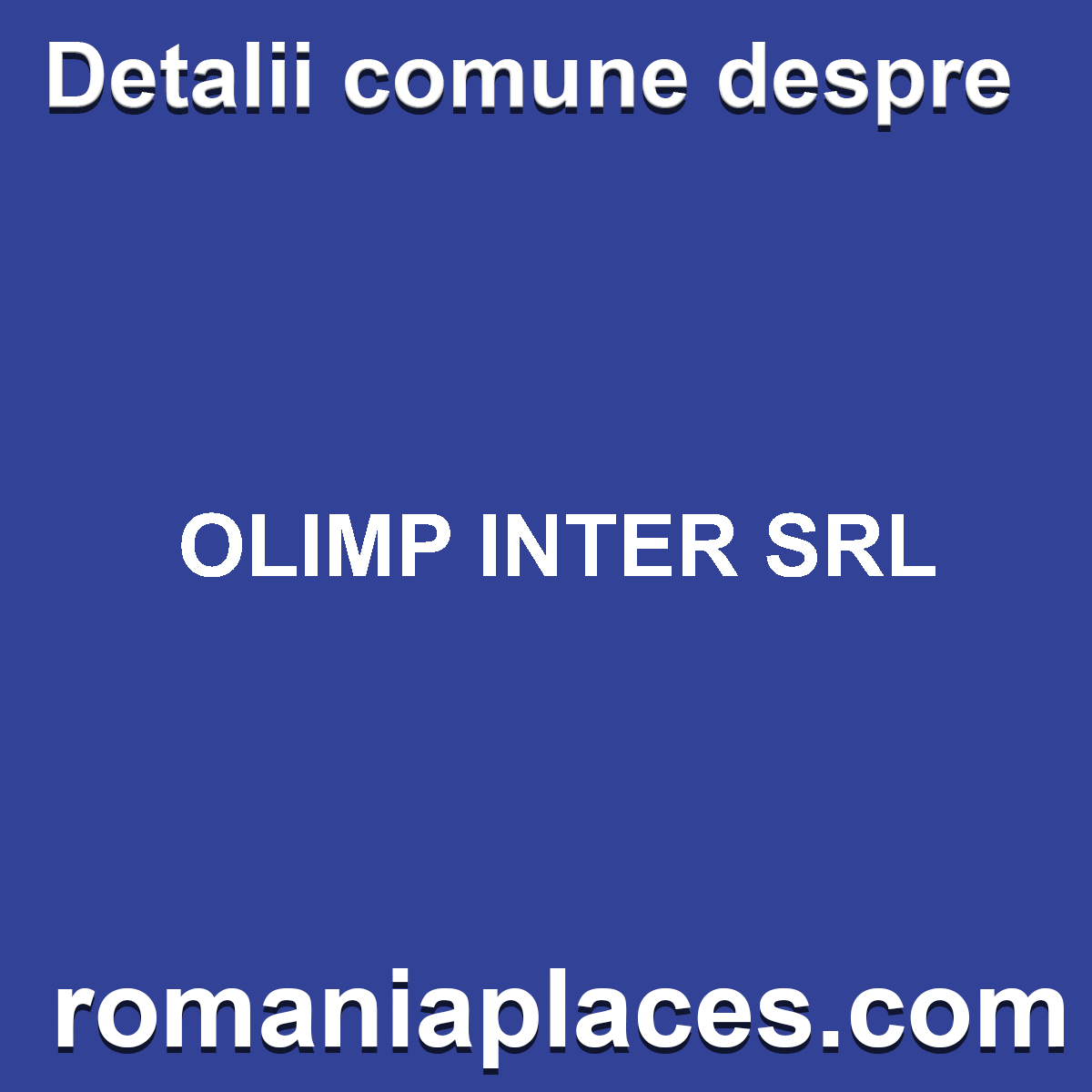 OLIMP INTER SRL
