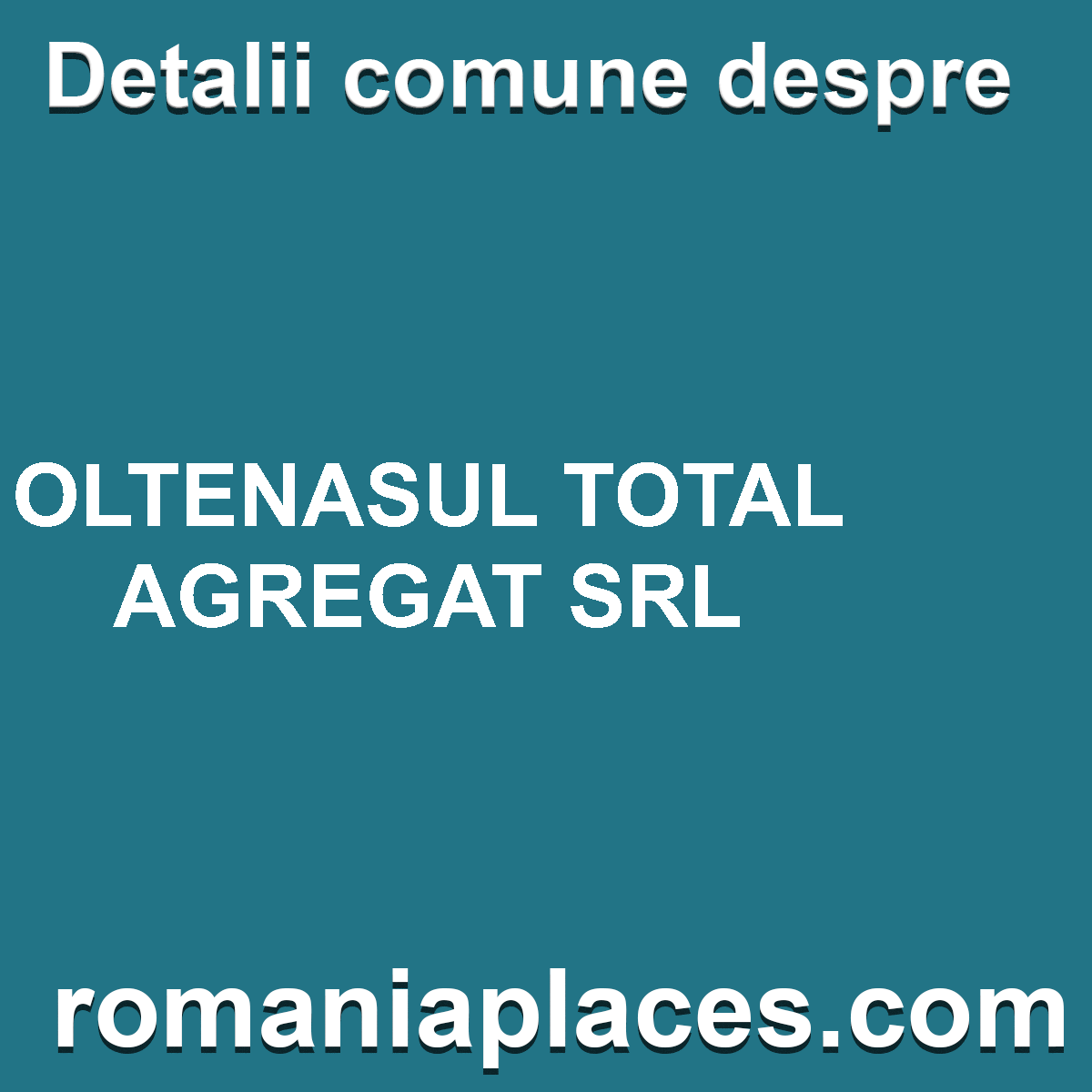 OLTENASUL TOTAL AGREGAT SRL