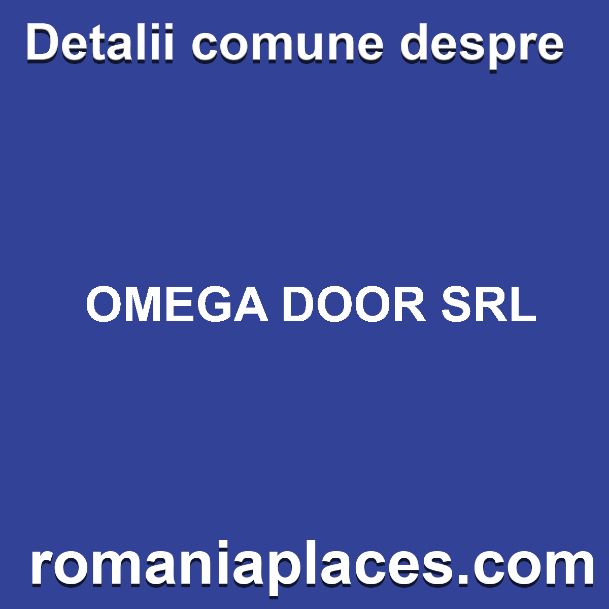OMEGA DOOR SRL