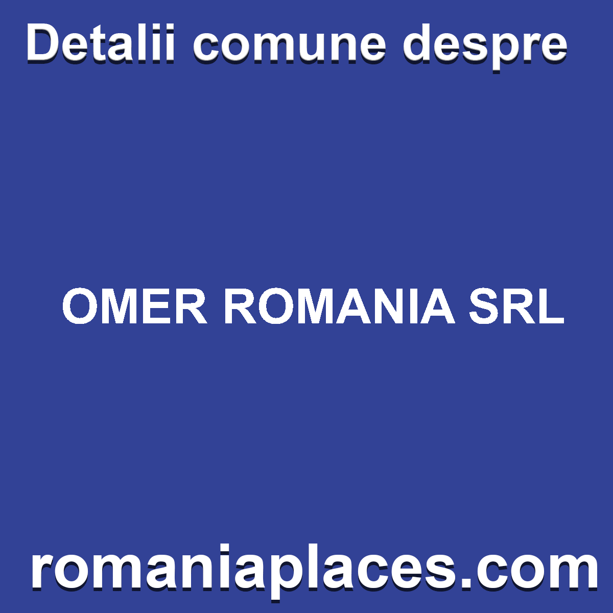 OMER ROMANIA SRL