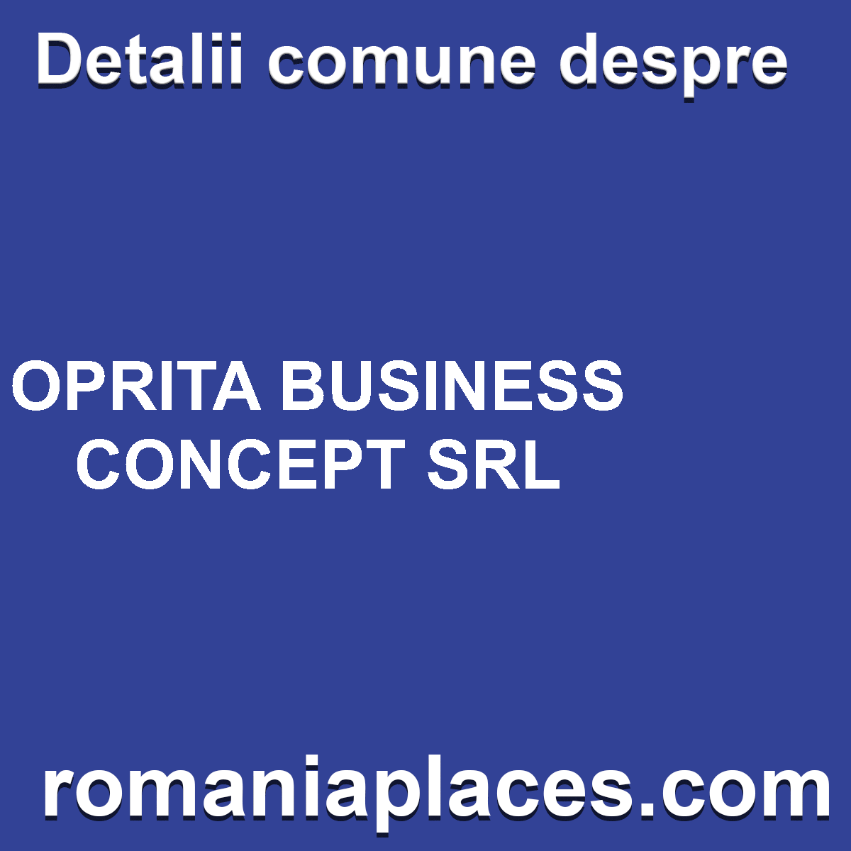OPRITA BUSINESS CONCEPT SRL