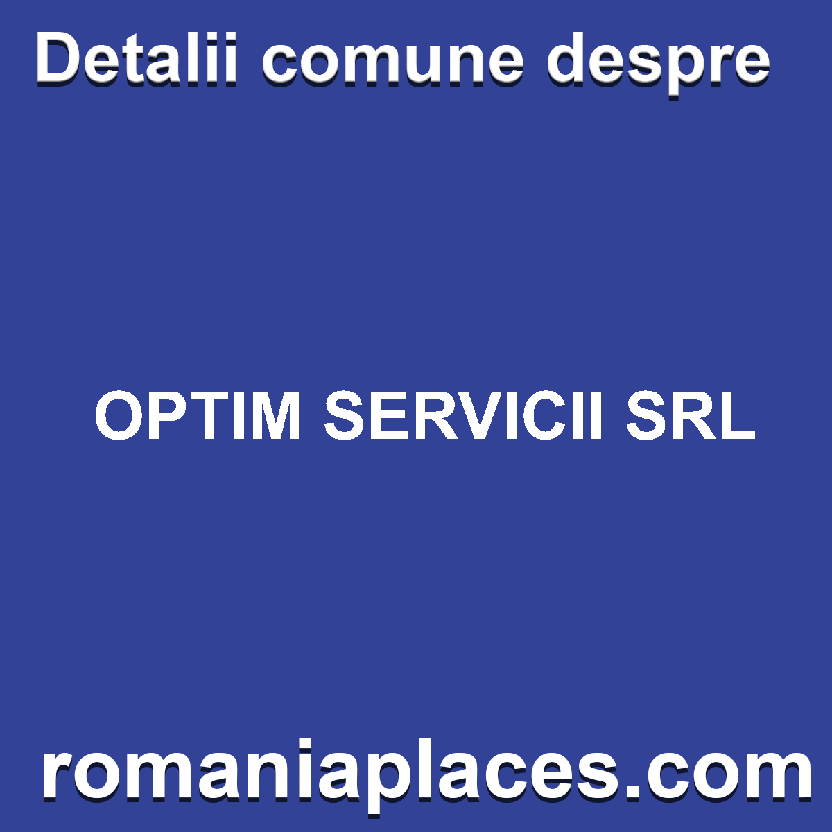 OPTIM SERVICII SRL