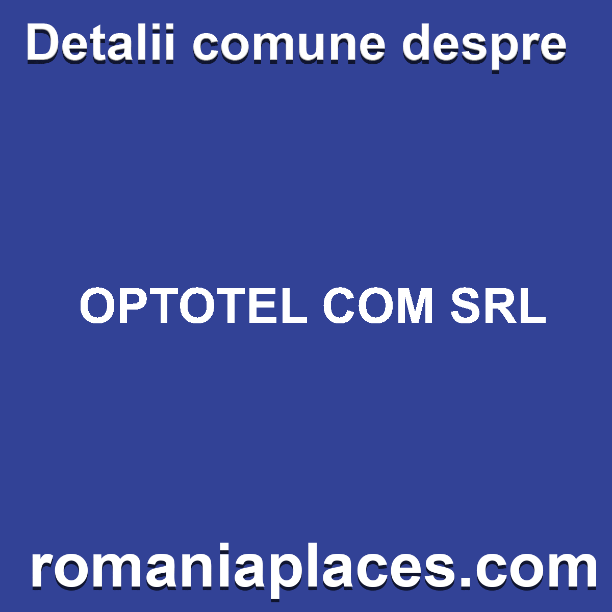 OPTOTEL COM SRL