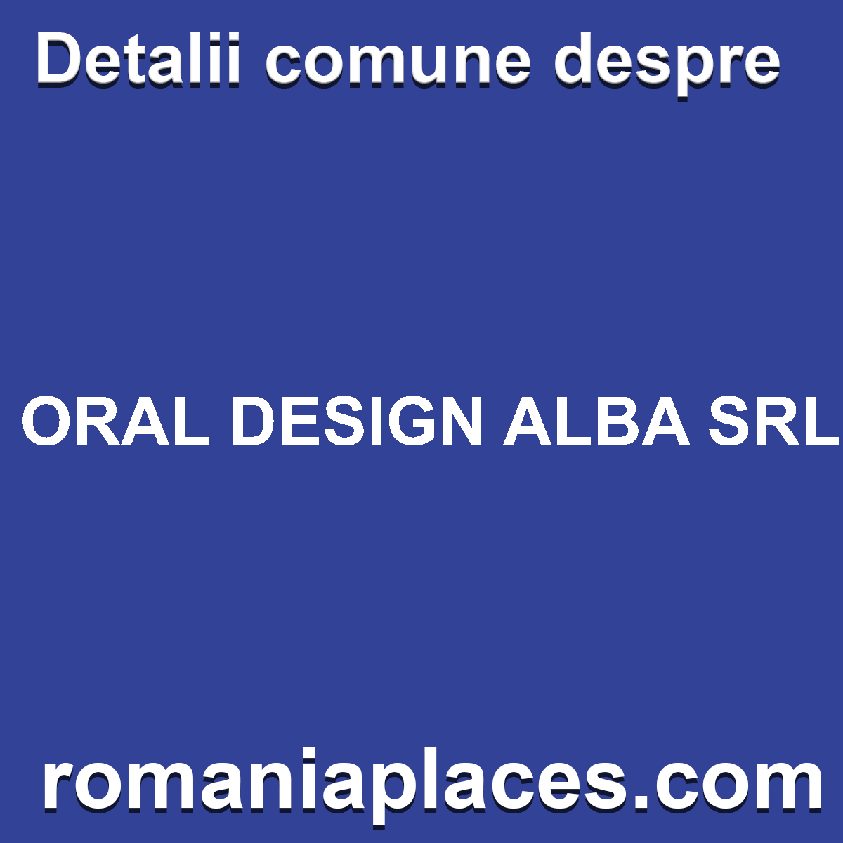 ORAL DESIGN ALBA SRL