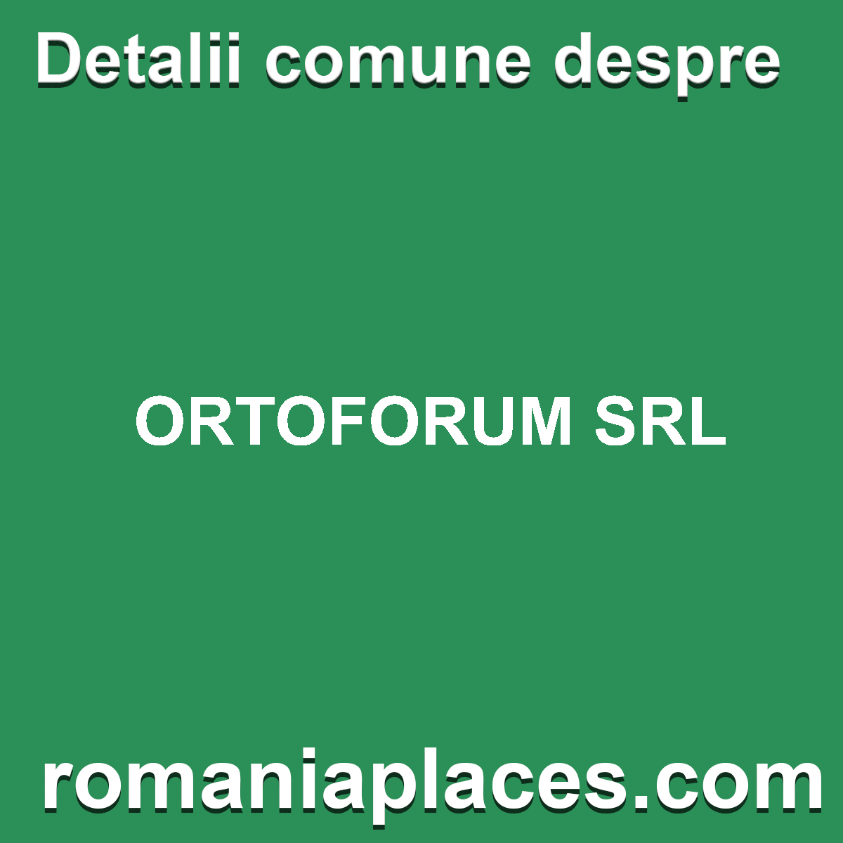 ORTOFORUM SRL