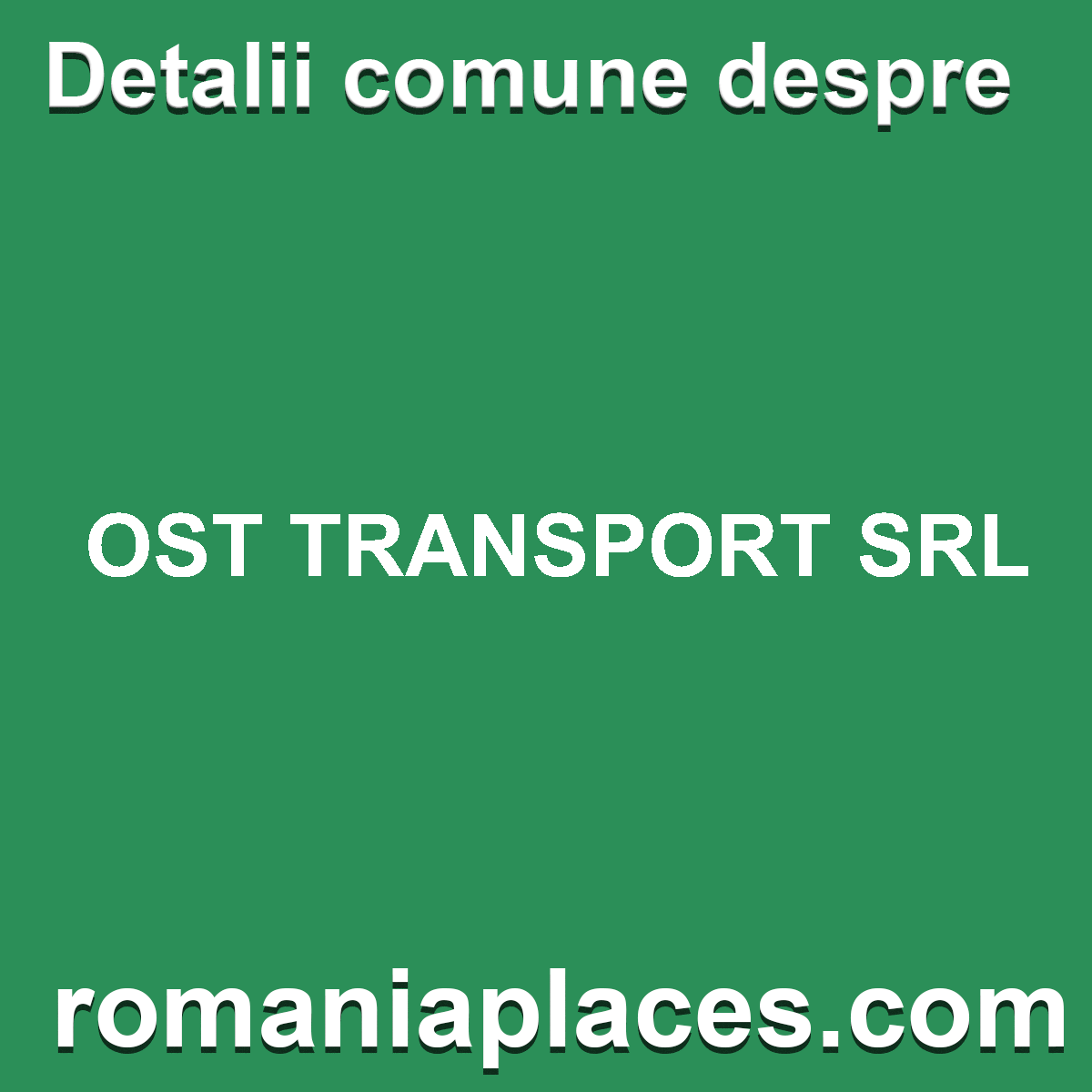 OST TRANSPORT SRL