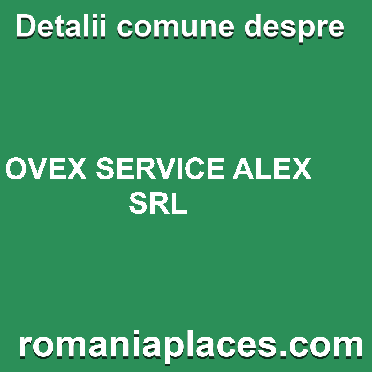 OVEX SERVICE ALEX SRL