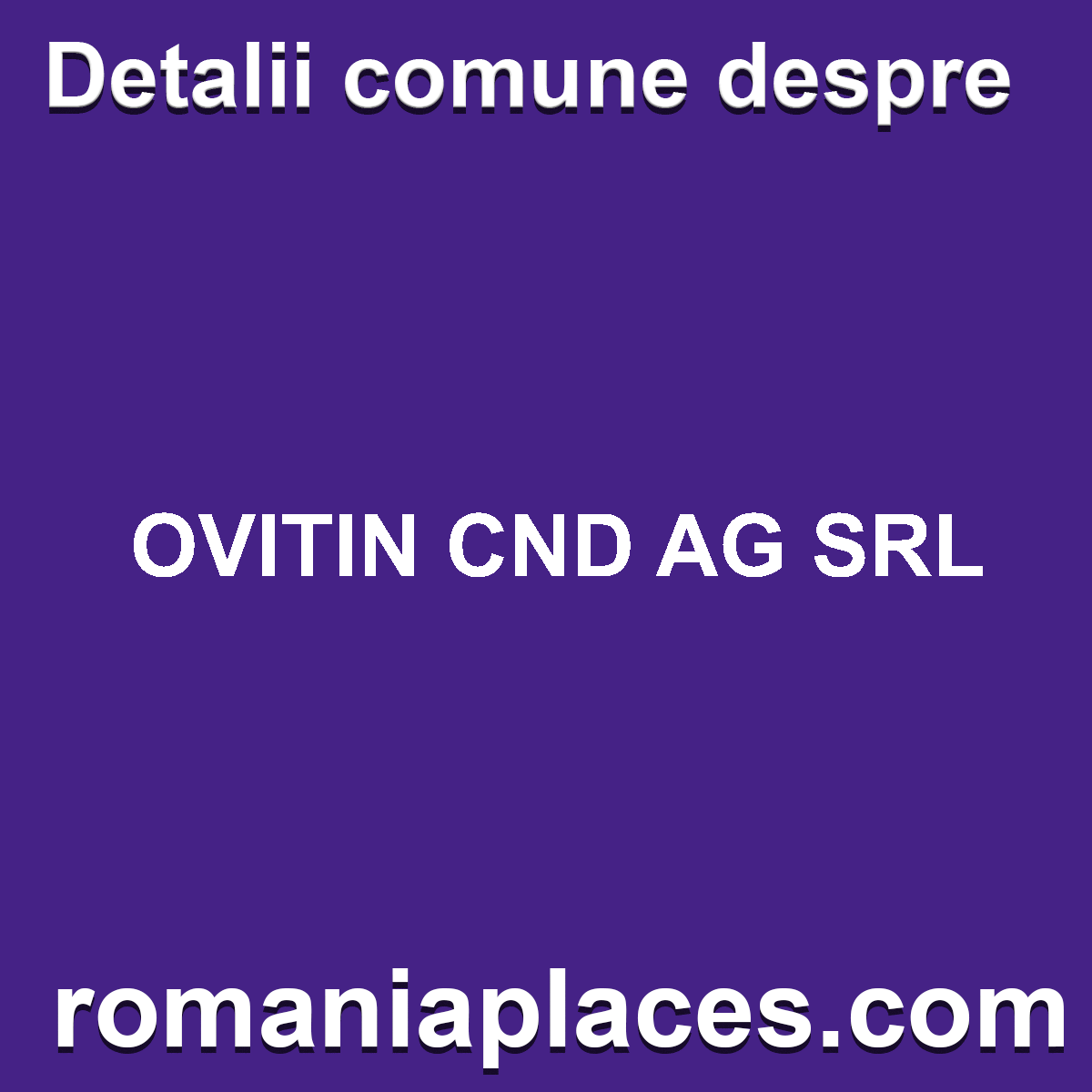 OVITIN CND AG SRL
