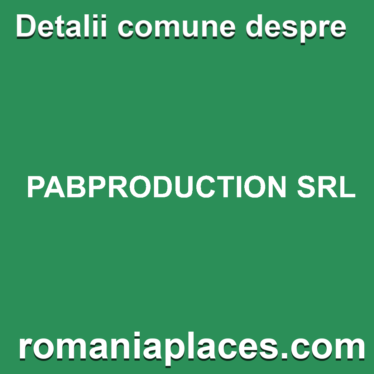 PABPRODUCTION SRL