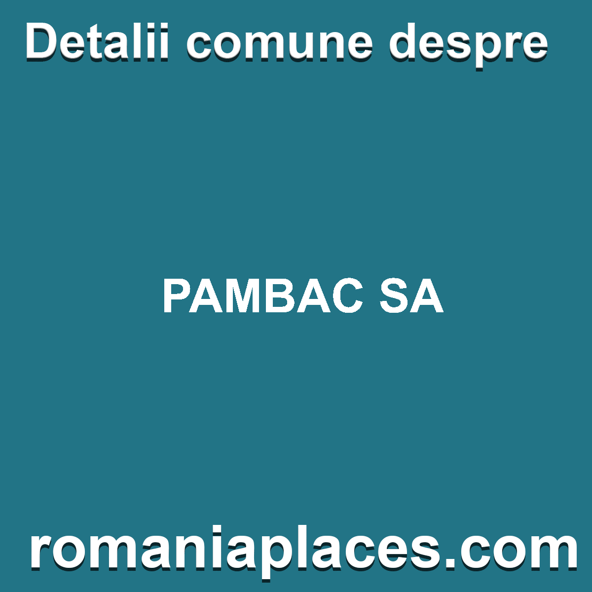 PAMBAC SA