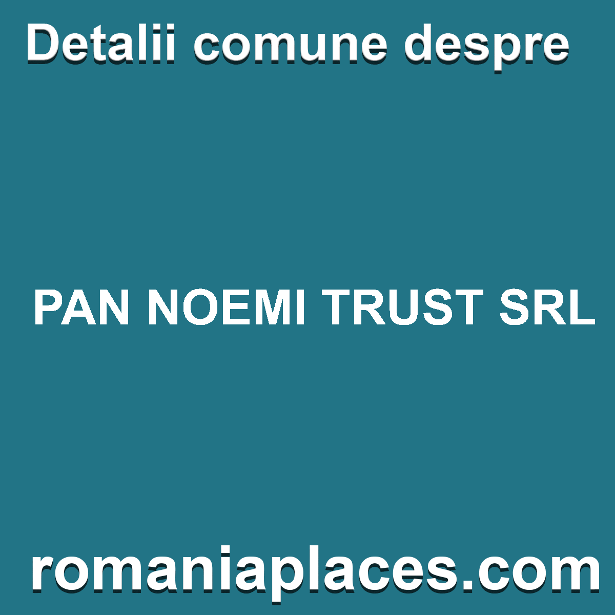PAN NOEMI TRUST SRL