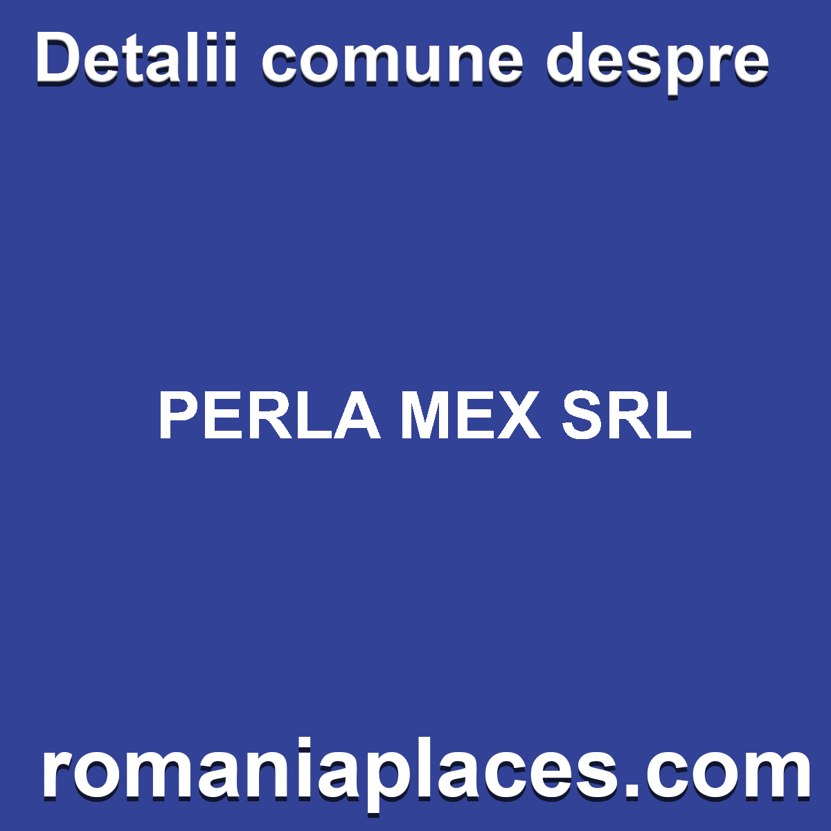 PERLA MEX SRL
