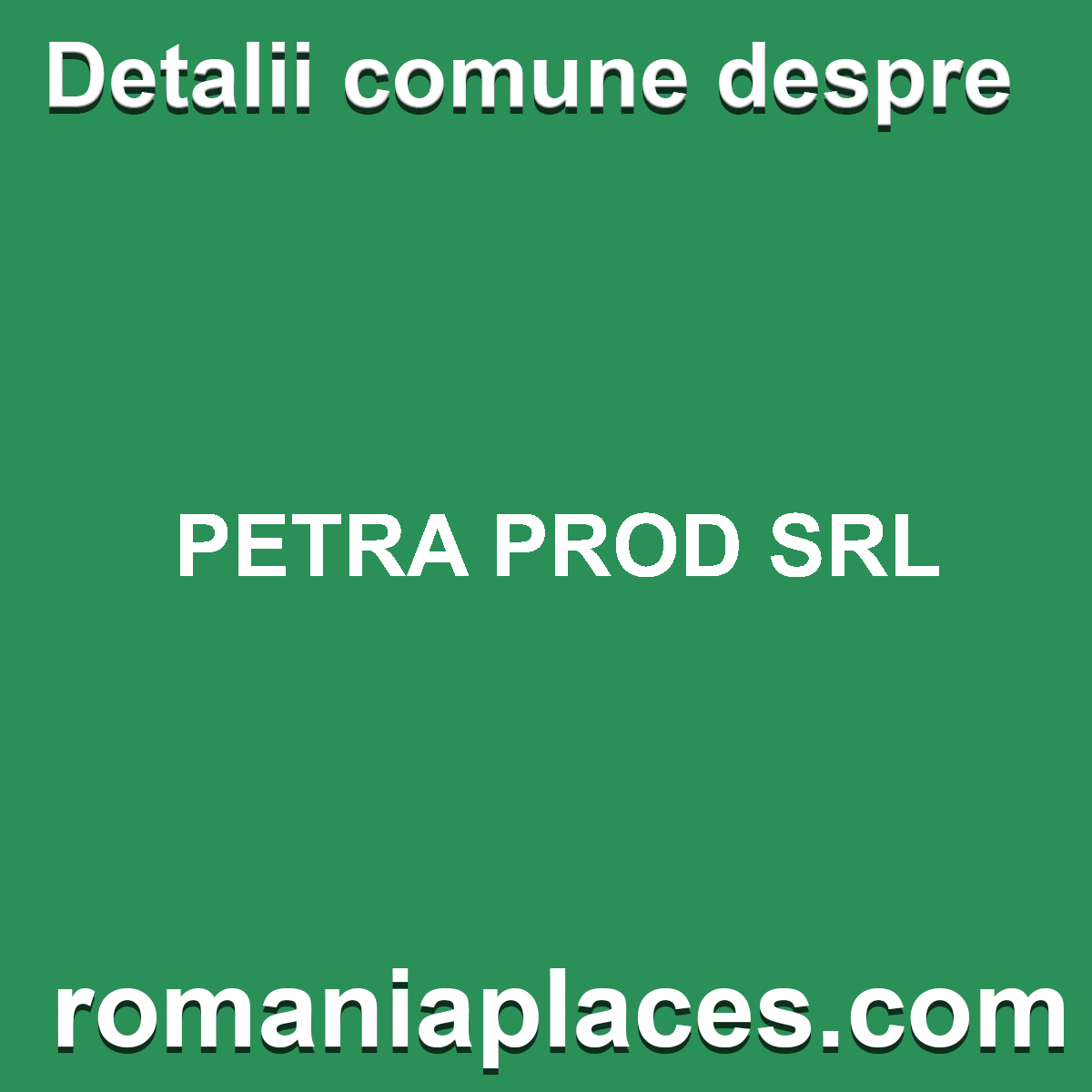 PETRA PROD SRL