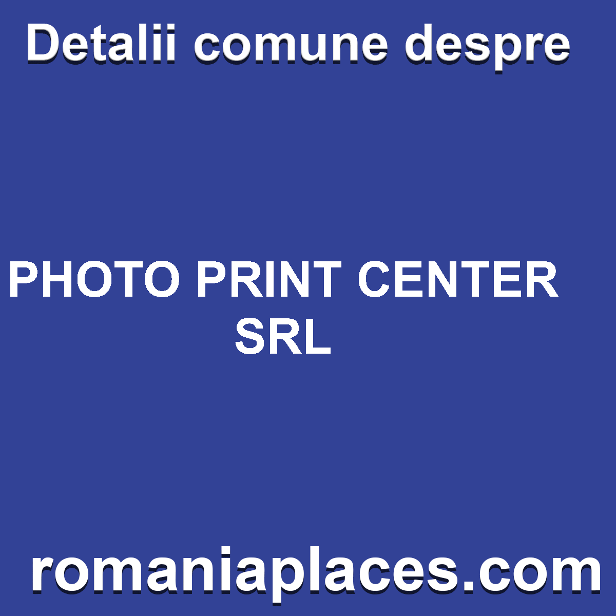 PHOTO PRINT CENTER SRL