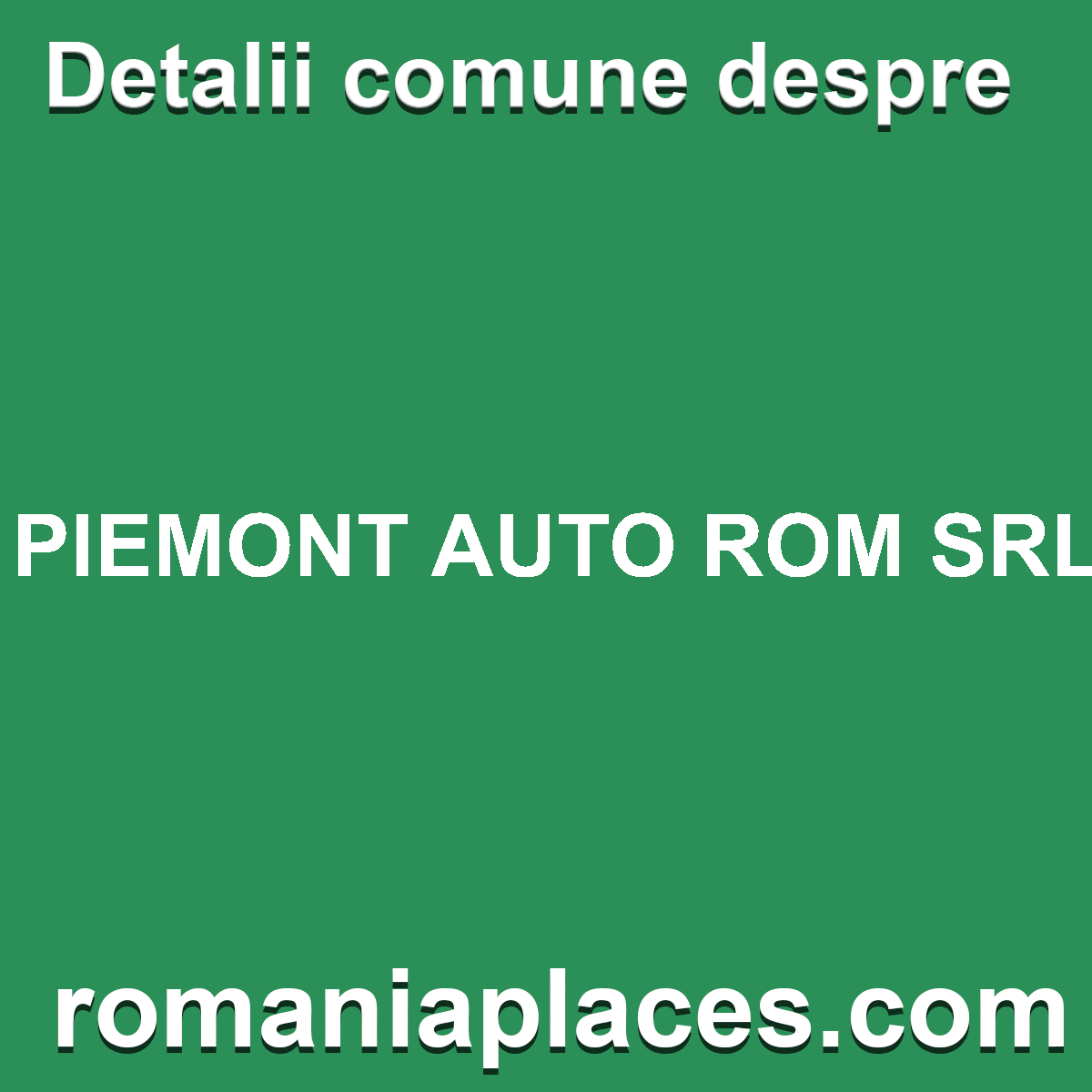 PIEMONT AUTO ROM SRL