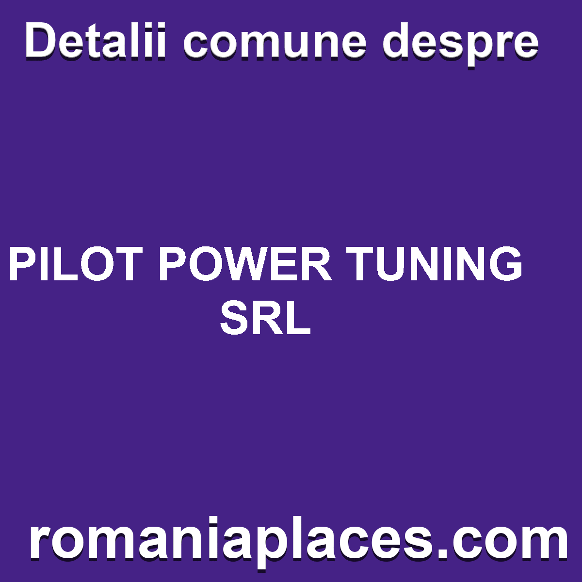 PILOT POWER TUNING SRL