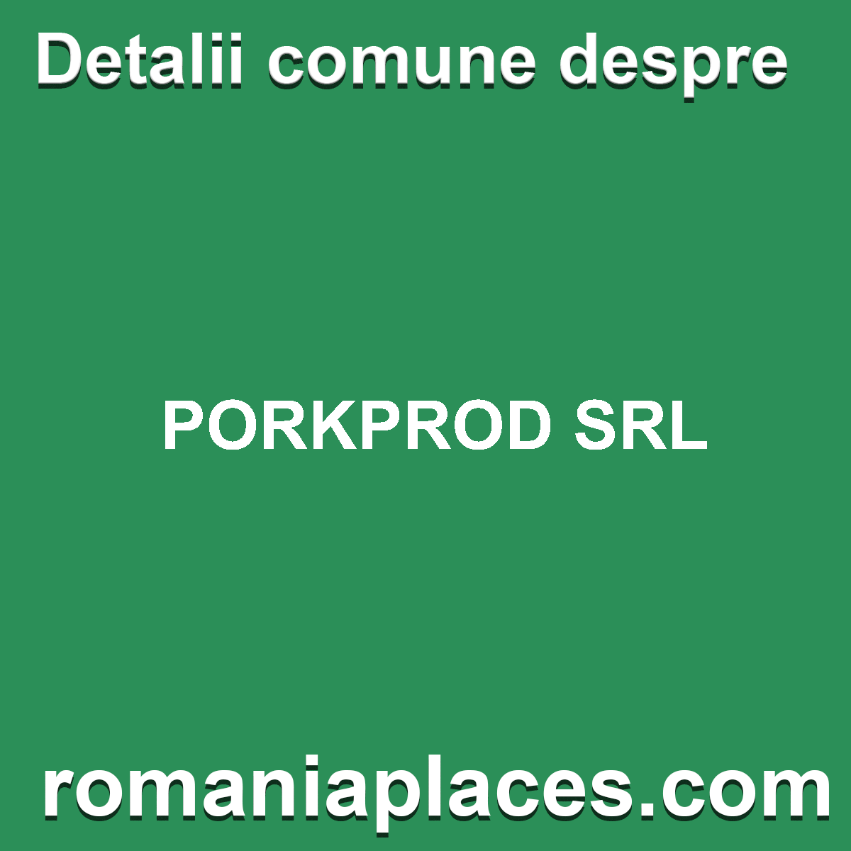 PORKPROD SRL