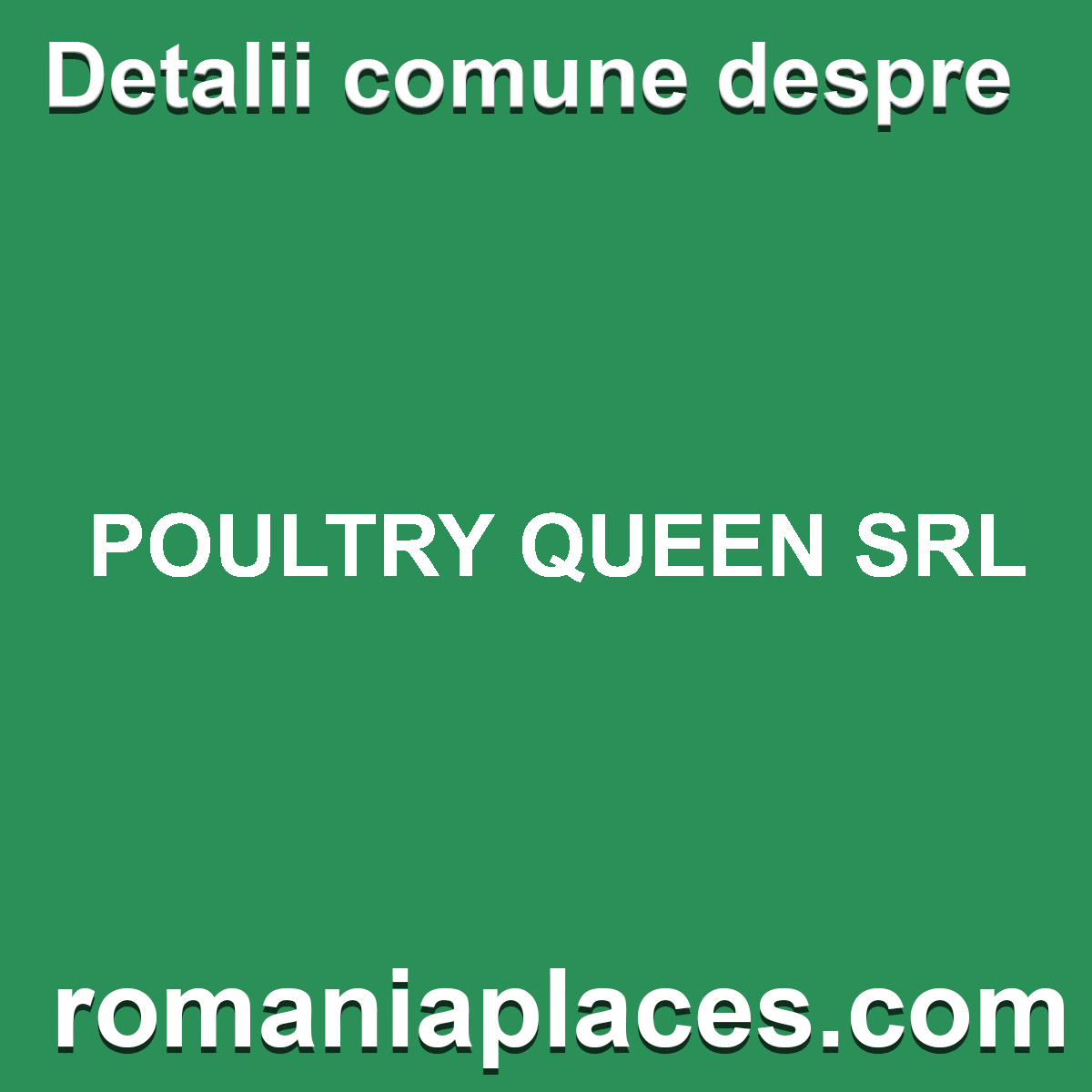 POULTRY QUEEN SRL