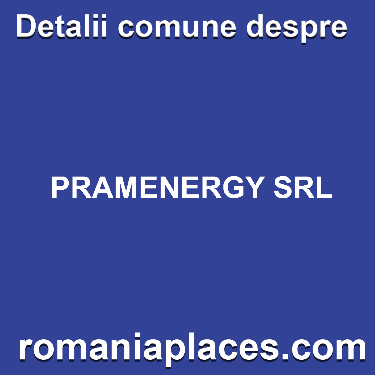 PRAMENERGY SRL