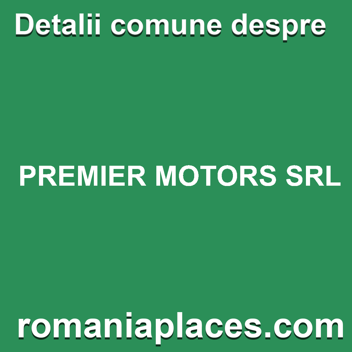 PREMIER MOTORS SRL