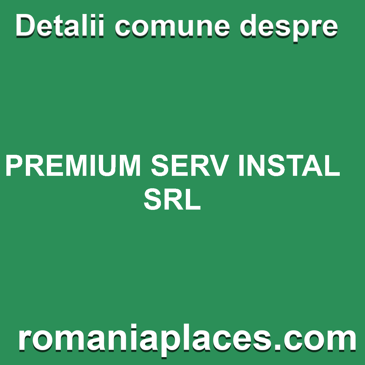 PREMIUM SERV INSTAL SRL
