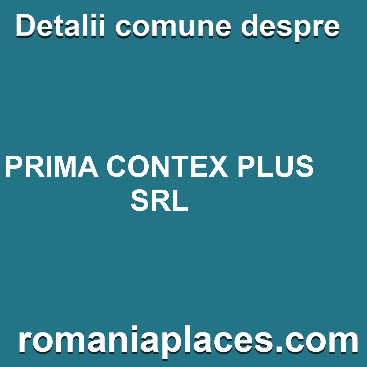 PRIMA CONTEX PLUS SRL