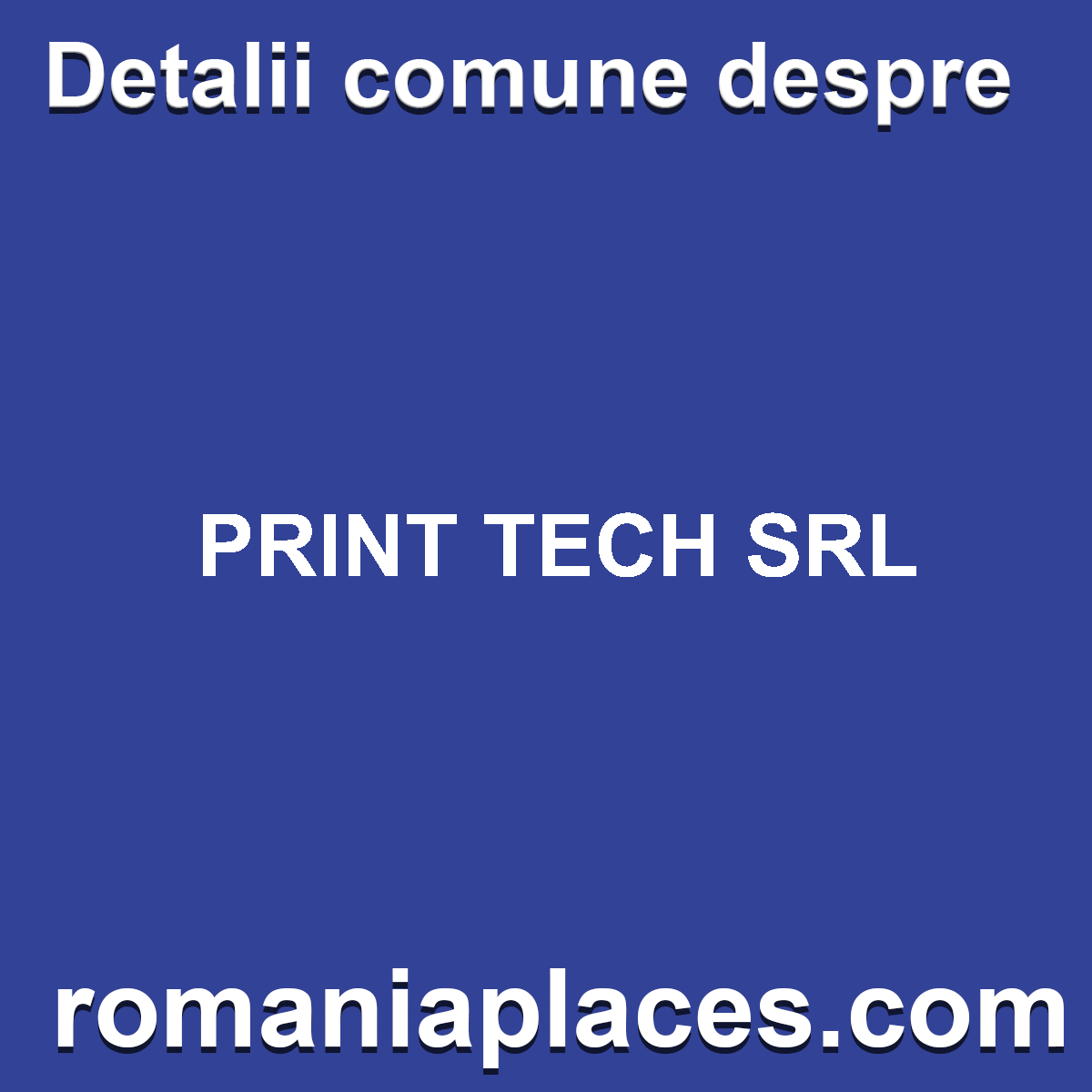 PRINT TECH SRL