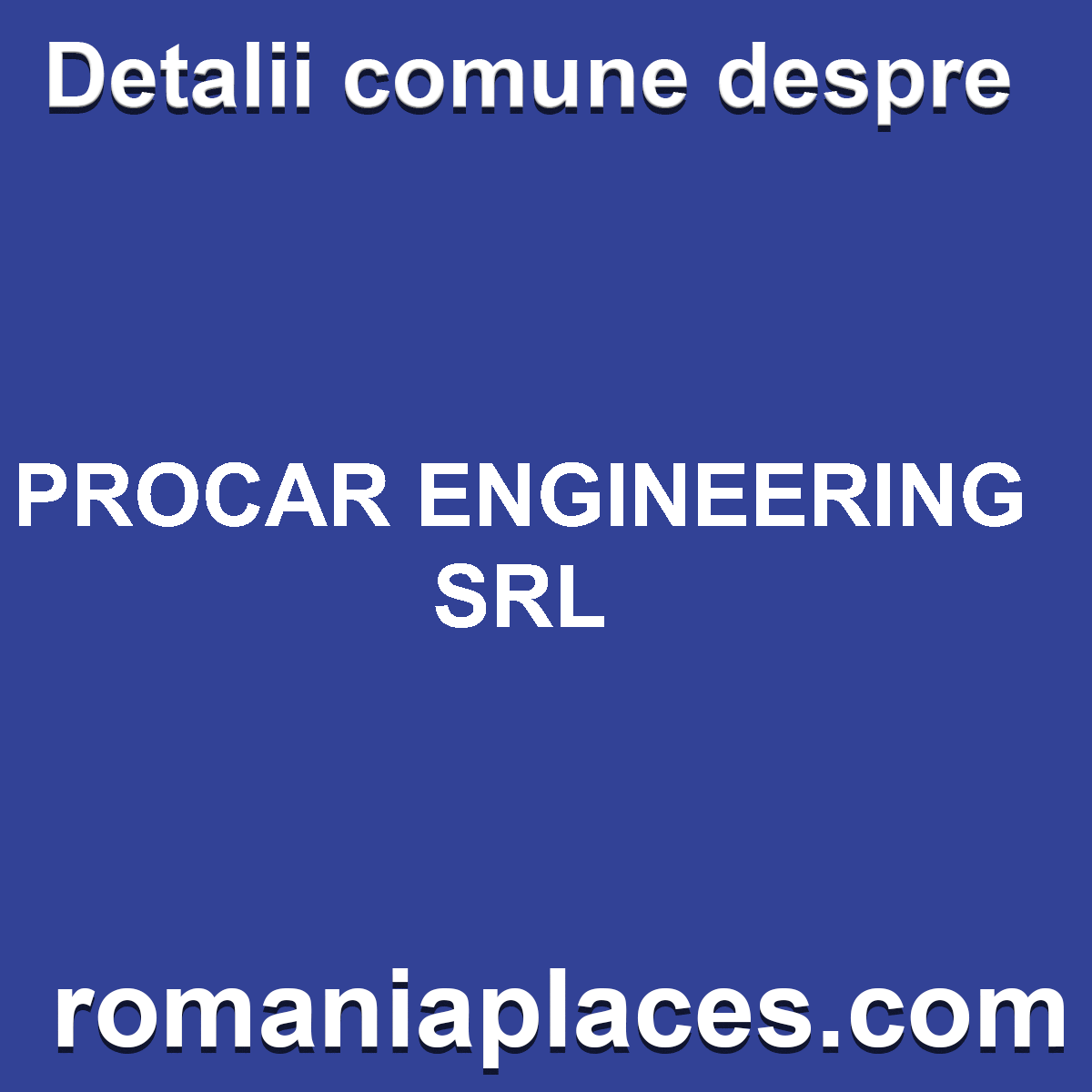 PROCAR ENGINEERING SRL