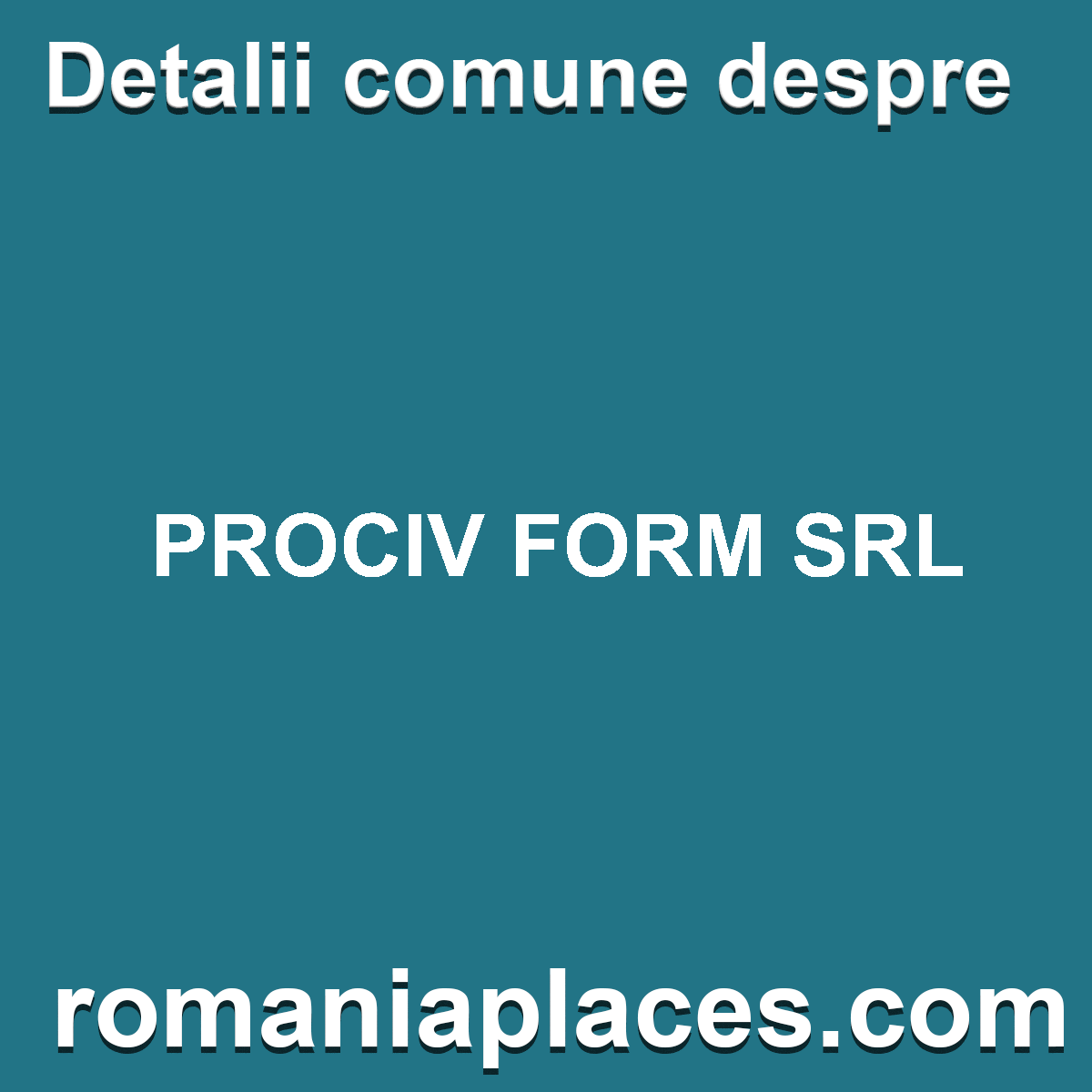 PROCIV FORM SRL