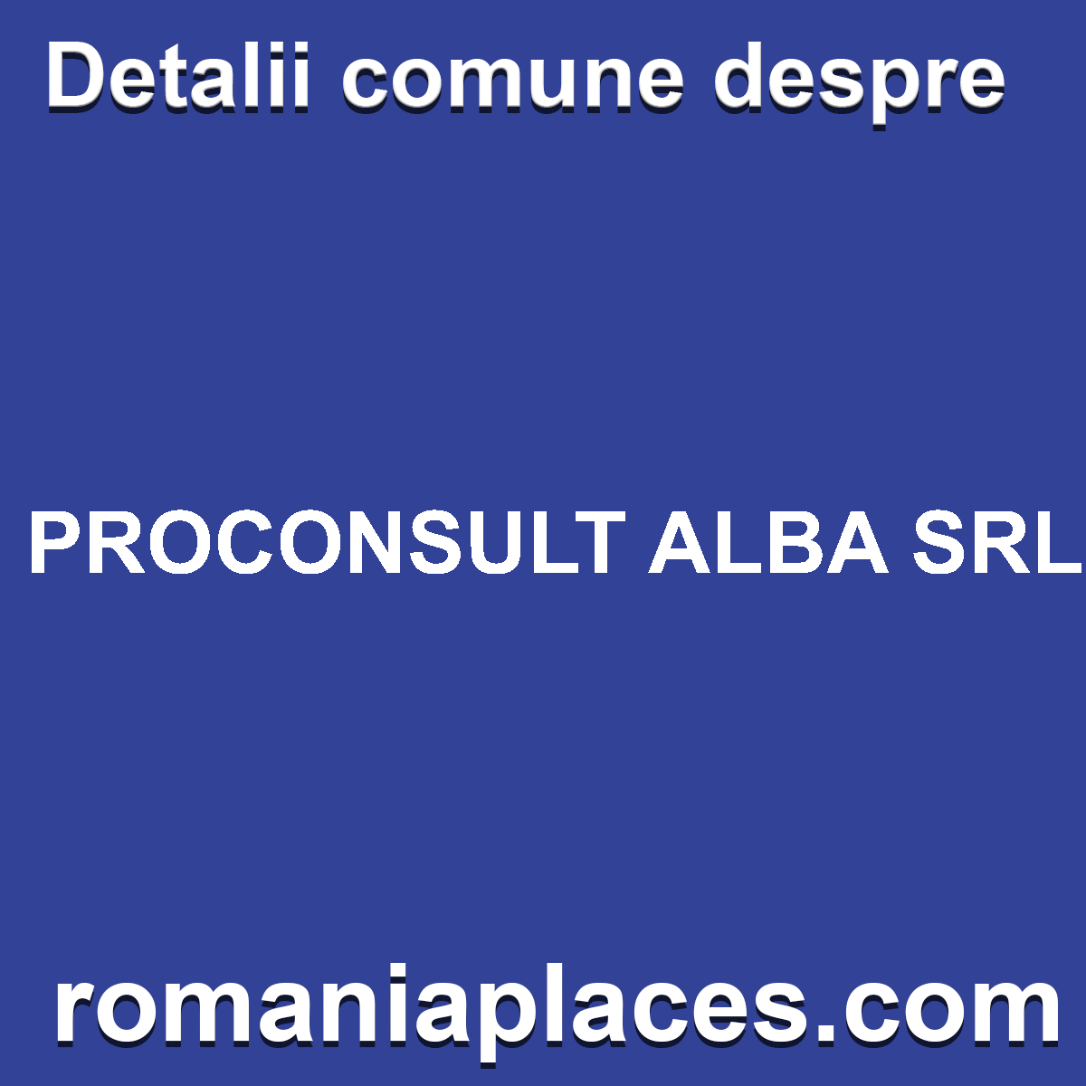 PROCONSULT ALBA SRL
