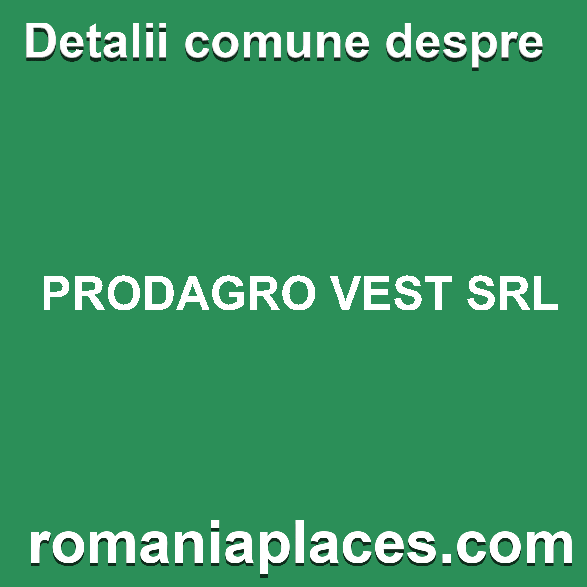PRODAGRO VEST SRL