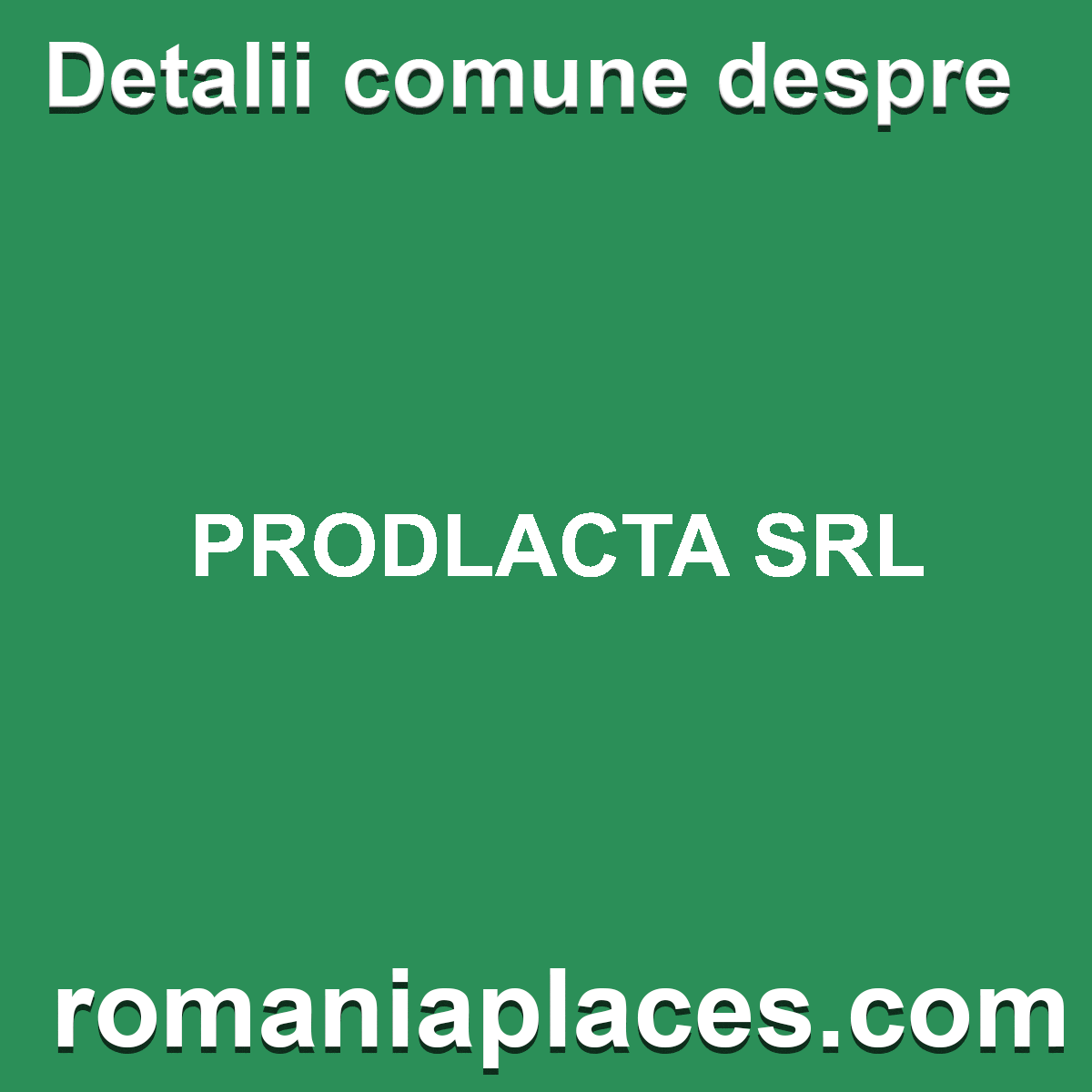 PRODLACTA SRL