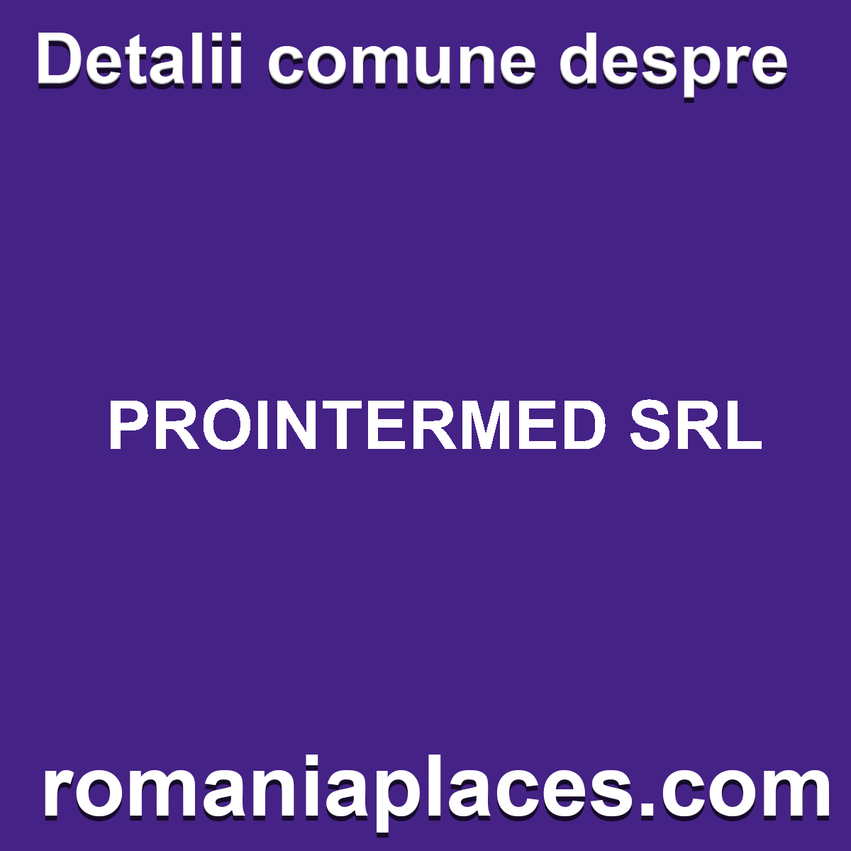 PROINTERMED SRL