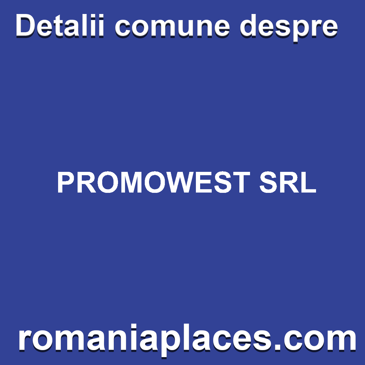 PROMOWEST SRL