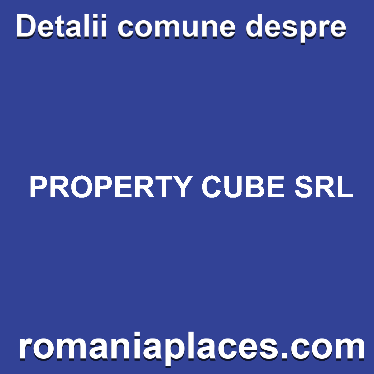 PROPERTY CUBE SRL