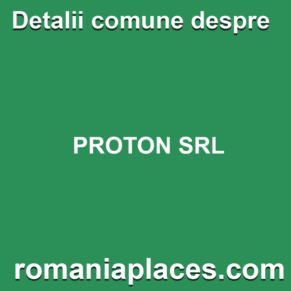 PROTON SRL