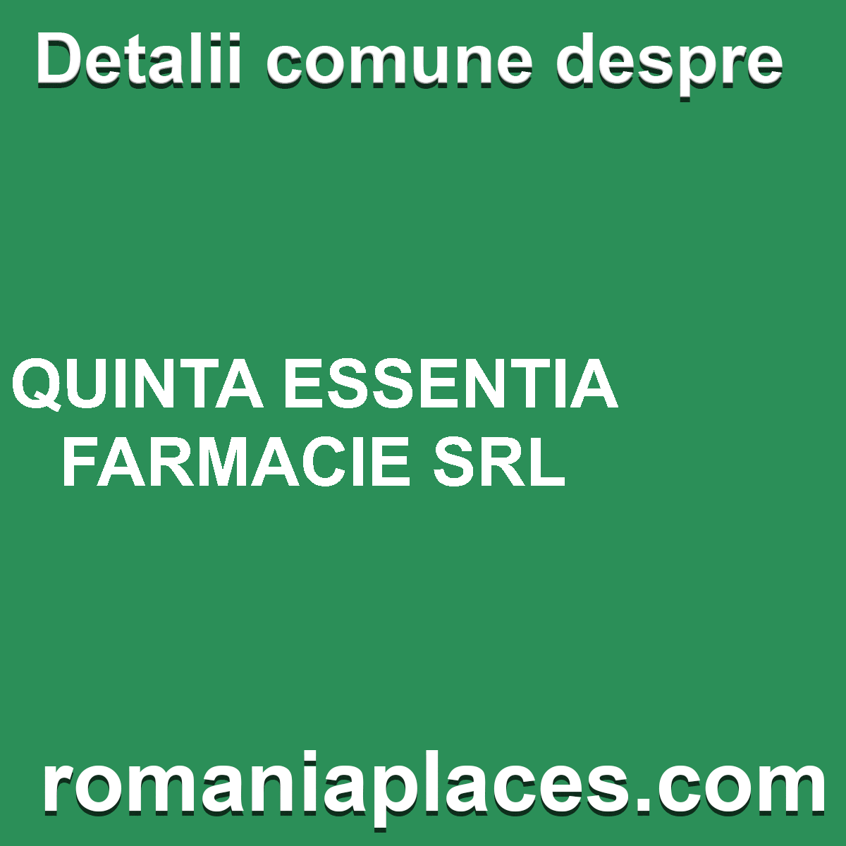 QUINTA ESSENTIA FARMACIE SRL